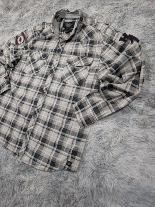 Harley Davidson Camisa Cuadros Western Vintage XL'