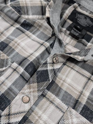 Harley Davidson Camisa Cuadros Western Vintage XL'