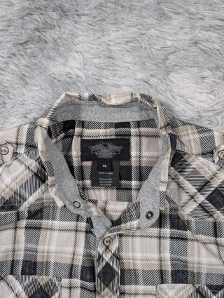 Harley Davidson Camisa Cuadros Western Vintage XL'
