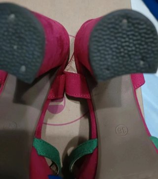 Sandalias plataforma multicolor talla 36