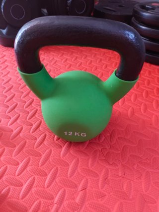 Pesa rusa 12 kg verde