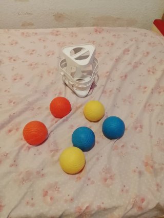 6 palline da bocce con custodia (senza bocce)
