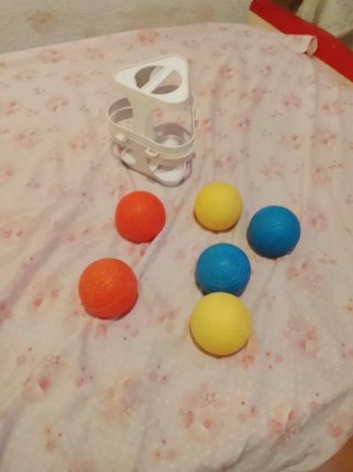 6 palline da bocce con custodia (senza bocce)