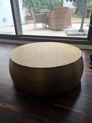 Mesa de centro Paloma Maisons du Monde dorada