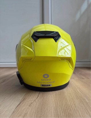 Casco Moto Modular Amarillo SHIRO