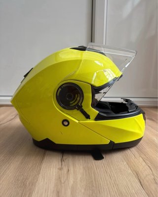 Casco Moto Modular Amarillo SHIRO