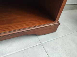 Mueble TV madera 1 cajon y 2 huecos