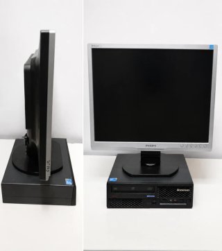 Mini PC Lenovo ThinkCentre M58p + Philips 19"