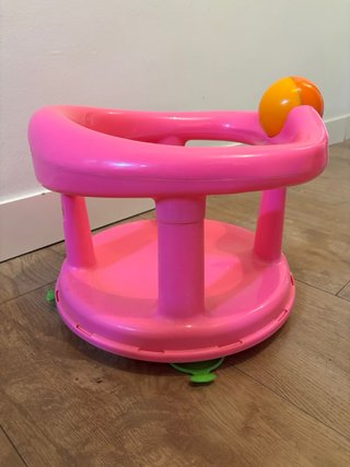 Silla de ducha infantil bebé rosa