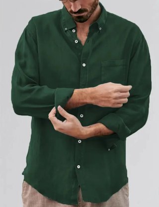 Camisa confeccionada 100% Algodón Clásica