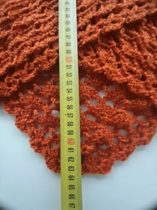 Chal tejido color caldera Talla M-L