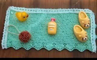 Set Baño Kawaii Patito y Zapatitos