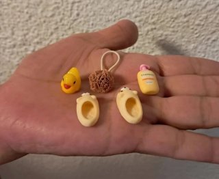 Set Baño Kawaii Patito y Zapatitos