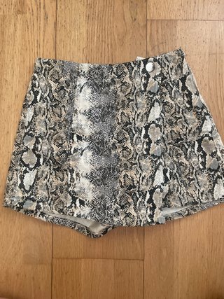 Falda pantalón vaquera animal print