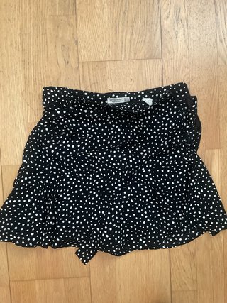 Falda pantalón Stradivarius lunares XS