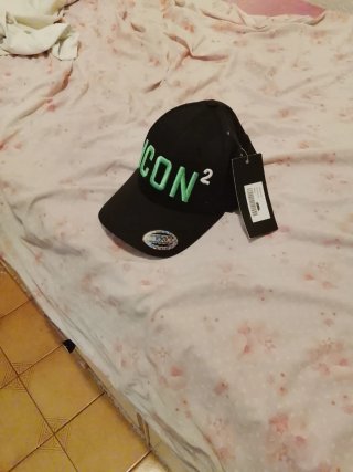 Gorra DSQUARED2 ICON² Negra y Verde