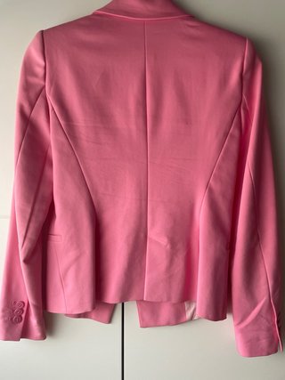 Americana Zara Rosa Mujer Talla S manga larga