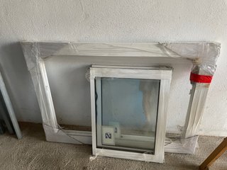 Ventana de aluminio nueva; 1145+795