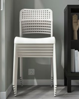 Silla de comedor/cocina blanca 3 sillas por 12 €