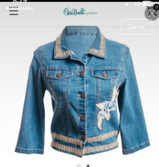 Chaqueta vaquera bordada