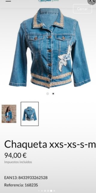 Chaqueta vaquera bordada