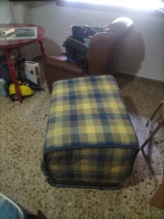Cama turca plegable metálica y madera