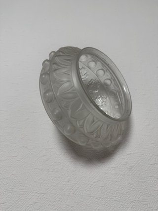 Plafón de cristal antiguo decorado