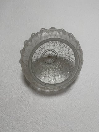 Plafón de cristal antiguo decorado