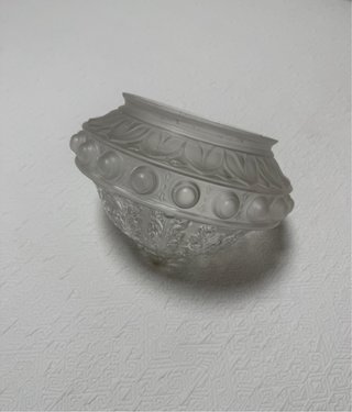 Plafón de cristal antiguo decorado