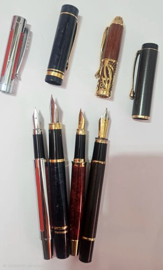 4 penne stilografiche da collezione