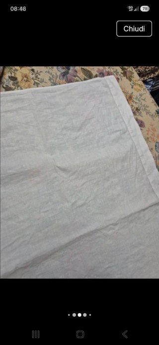 Tenda 100% cotone, ricamata per finestre