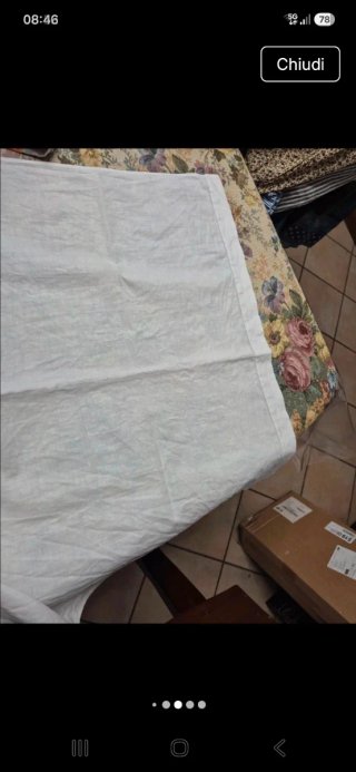 Tenda 100% cotone, ricamata per finestre