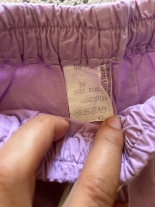 Pantaloncino bambina lilla