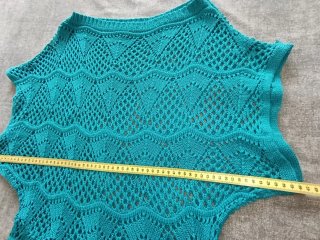 Blusa calada color teal