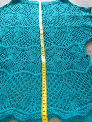 Blusa calada color teal