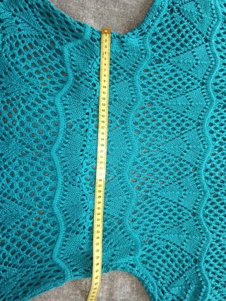 Blusa calada color teal
