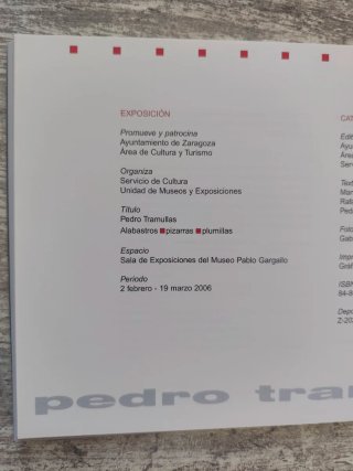 Catálogo Pedro Tramullas Trípticos