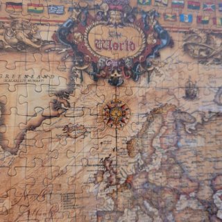 Puzzle Mapamundi 1000 Piezas con Marco 70x50 cm