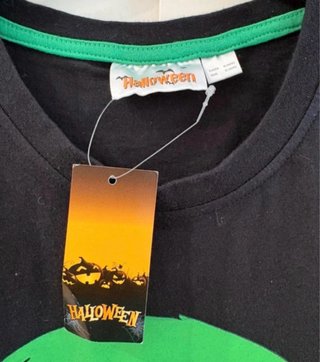 T-shirt uomo con teschio verde