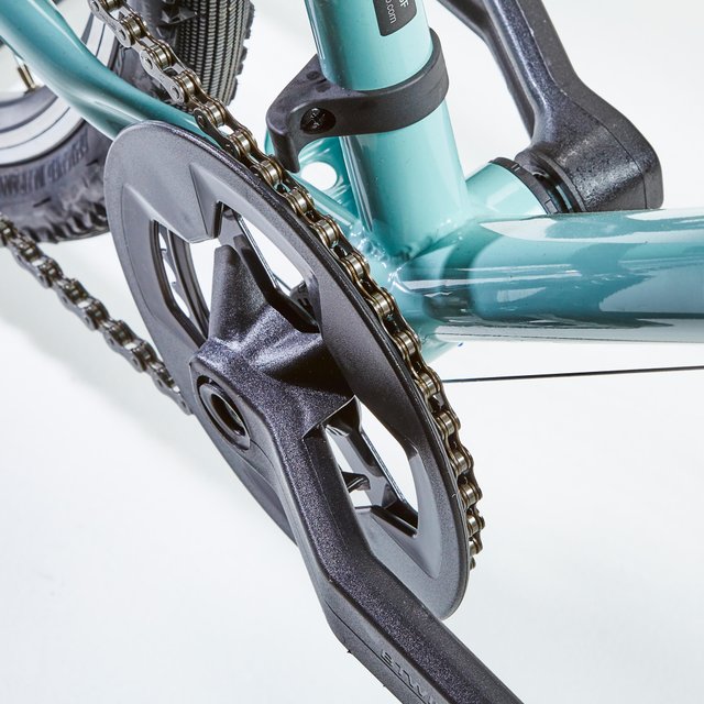 Bicicleta de trekking cuadro bajo monoplato 8V Riverside