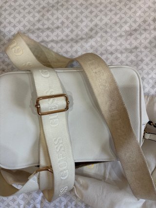 Bolso bandolera Guess blanco