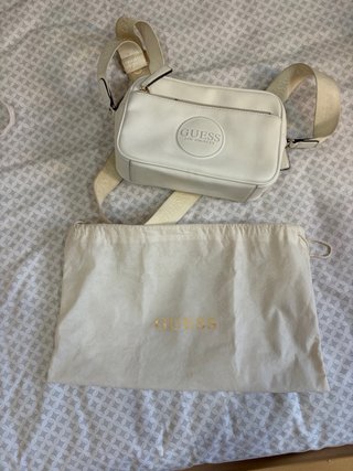 Bolso bandolera Guess blanco