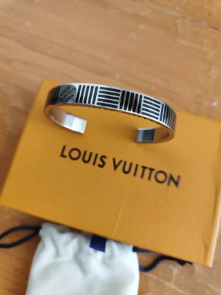 Bracciale Louis Vuitton Argento e Nero