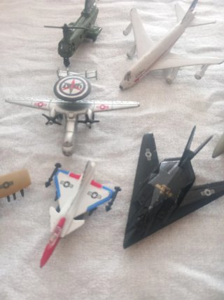 Set 9 modellini aerei militari anni 80-90-00