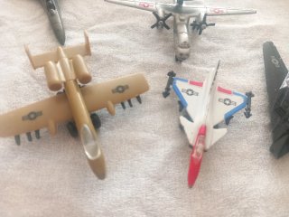 Set 9 modellini aerei militari anni 80-90-00
