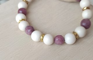 Pulsera Piedra Natural 8mm y 6mm
