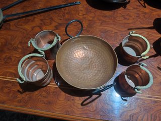 Lote antigüedades cobre