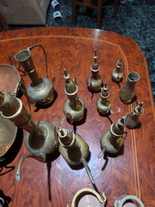 Lote antigüedades cobre