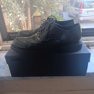 Scarpe Francesina Uomo Nere Taglia 43