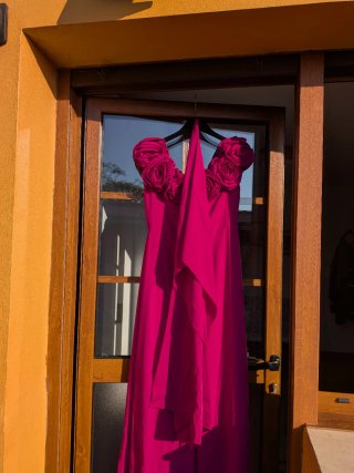 Vestido fiesta Aire Barcelona color Buganvilla